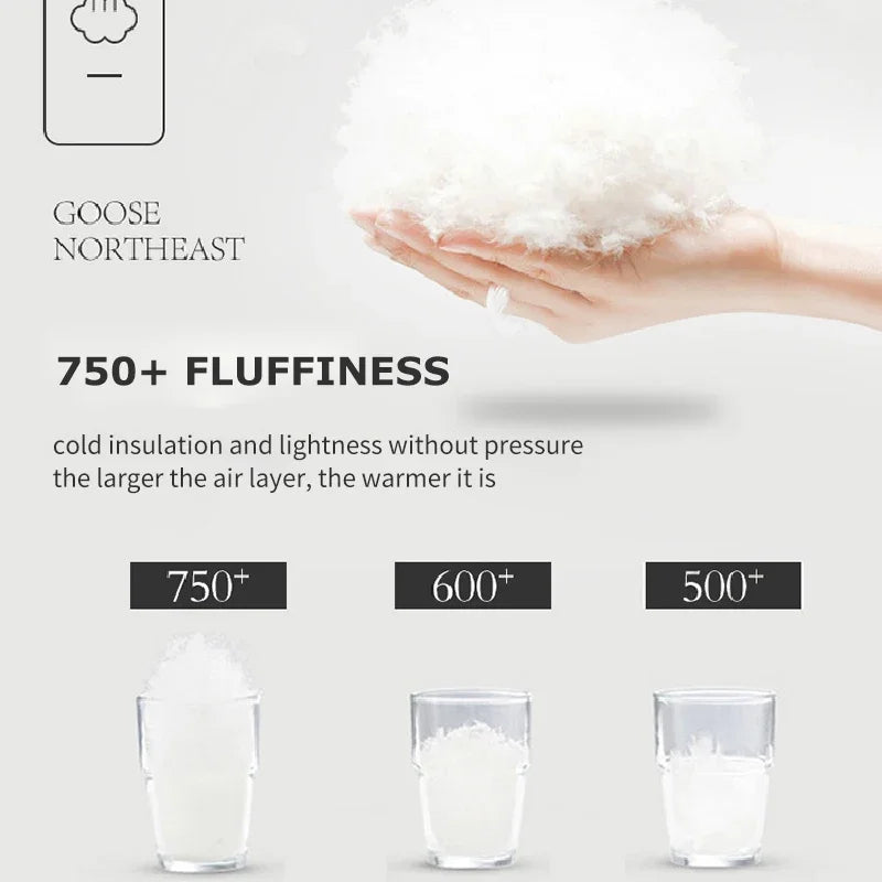 95% White Goose Bed Duvet Super King Size Duvet Luxurious Goose Feather & Down Quilt Anti Allergen Ultra Bounce Hollowfibre Quil