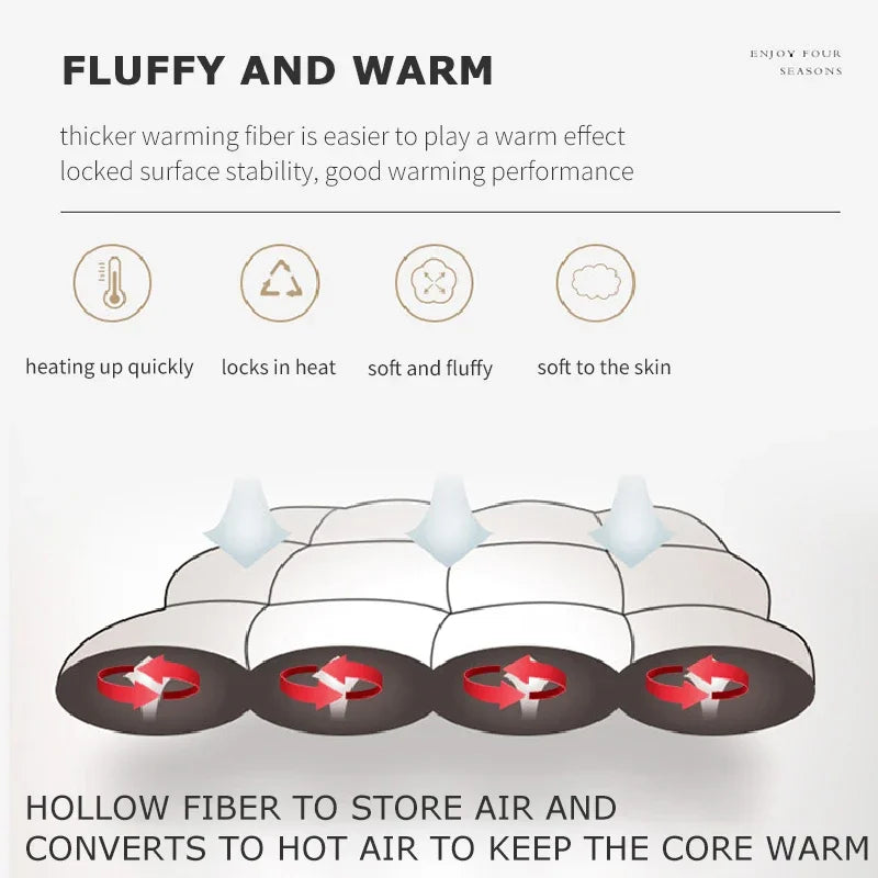 95% White Goose Bed Duvet Super King Size Duvet Luxurious Goose Feather & Down Quilt Anti Allergen Ultra Bounce Hollowfibre Quil